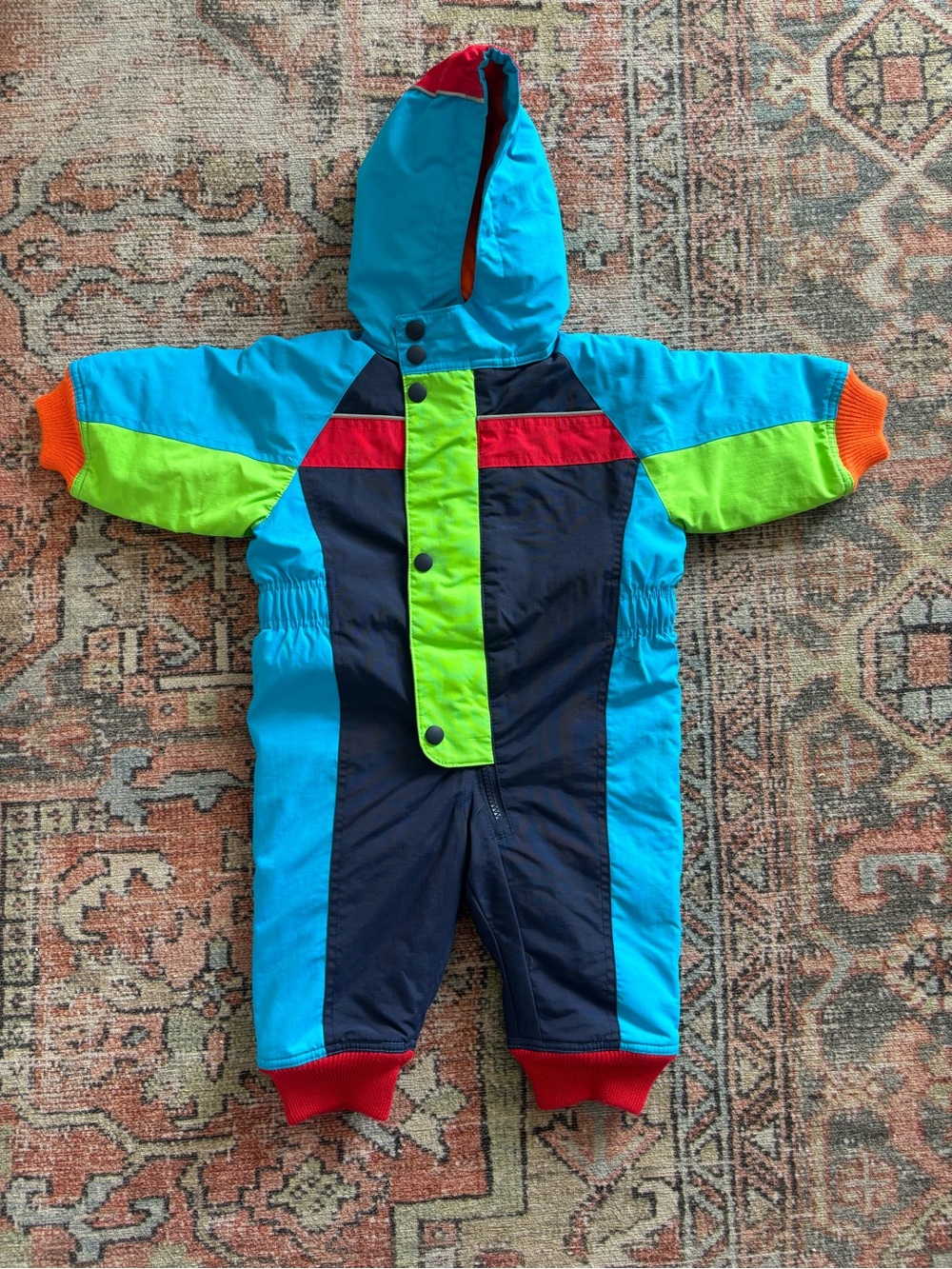 vintage Hanna andersson one-piece insulated snowsuit size 6-12 months